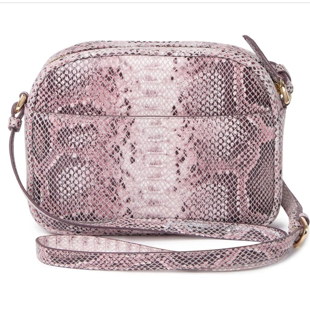 ⭐HOST PICK⭐ Small Dianne Snake Embossed Crossbody Bag in Pink - Picture 3 of 5